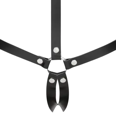 Women's Open Cup Leather Body Harness