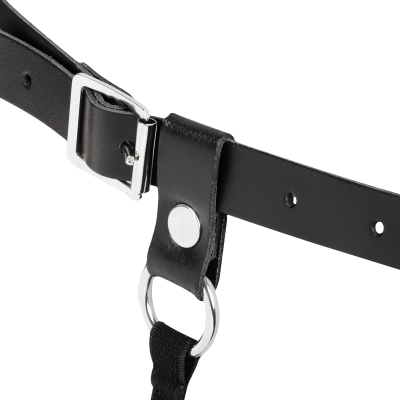 Women's Open Cup Leather Body Harness