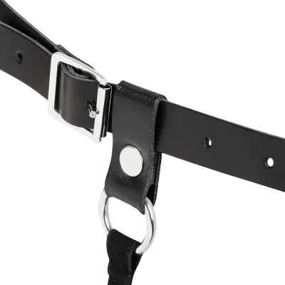 Women's Open Cup Leather Body Harness