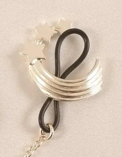 Yin Yuying - Silver Shooting Stars Non-Piercing Nipple Rings