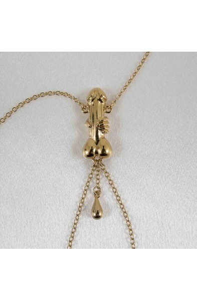 You Belong to Me - Penis Necklace with Nipple Rings