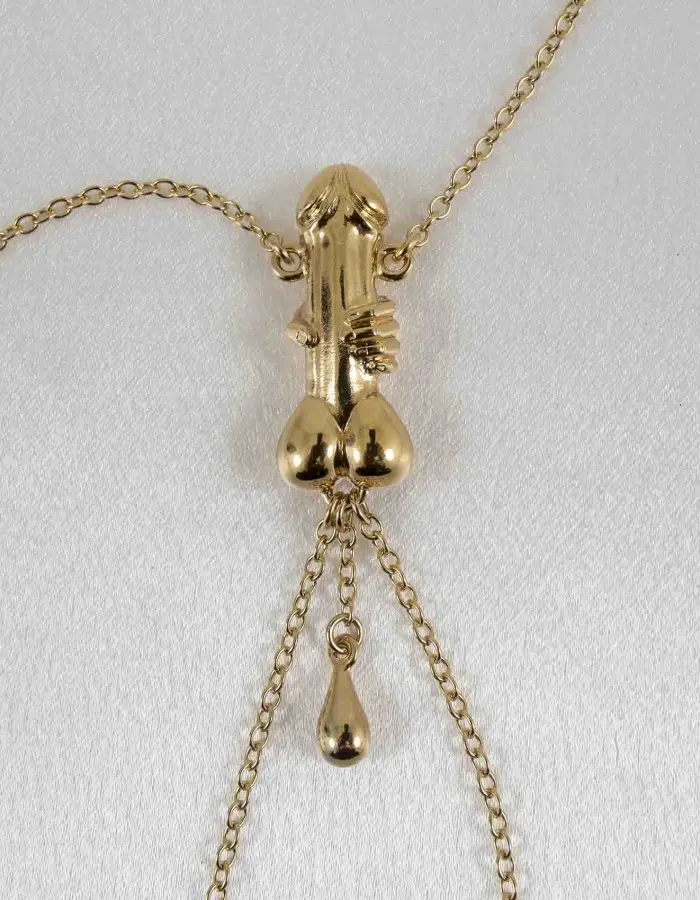 You Belong to Me - Penis Necklace with Nipple Rings