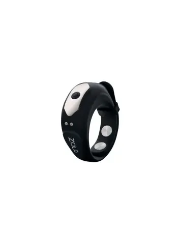 Zolo Fit Rite Vibrate Cock Ring With Snaps - Black
