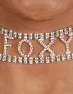 Rhinestone Foxy Choker
