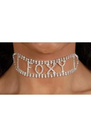 Rhinestone Foxy Choker