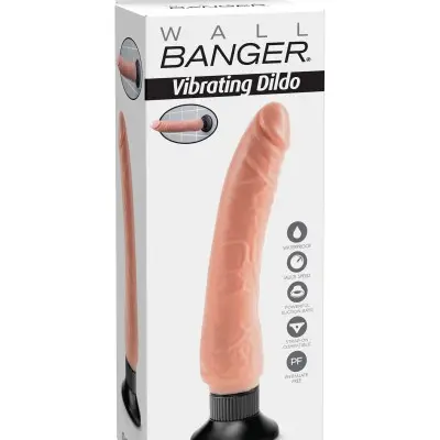 Wall Banger - Vibrating Dildo - Beige