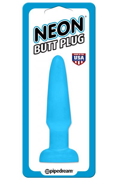 Neon Butt Plug - Blue