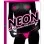 Neon Vibrating Crotchless Panty and Pasties Set Pink