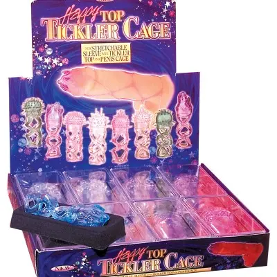 Happy Top Tickler Cage - 8 Piece Display