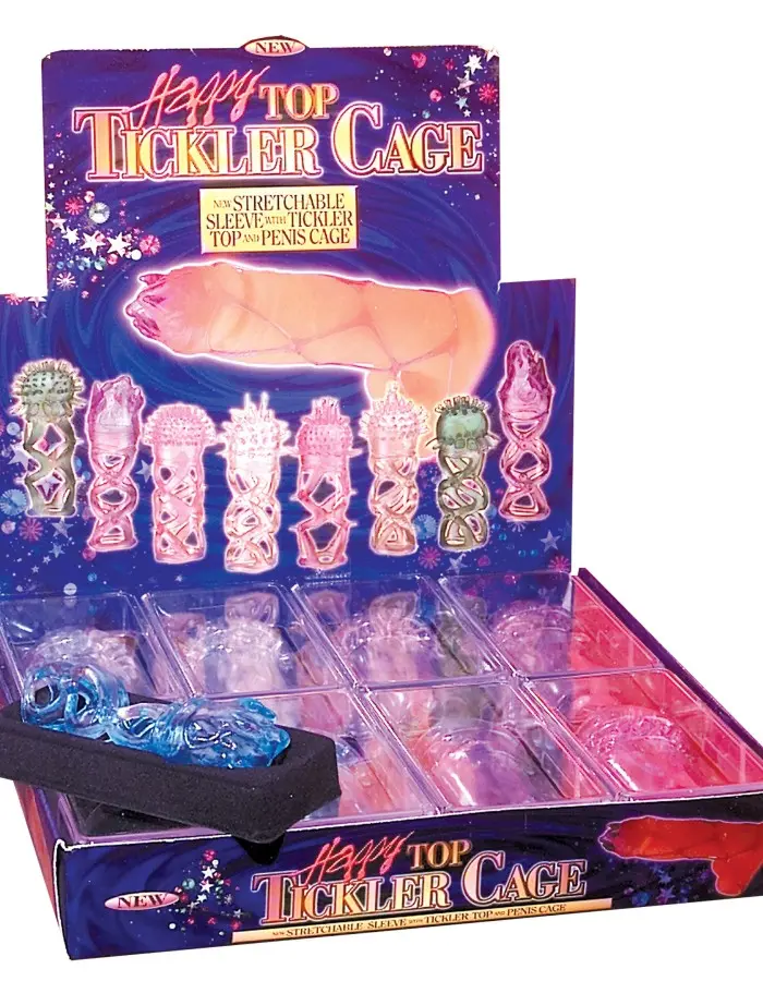 Happy Top Tickler Cage - 8 Piece Display