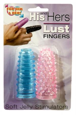 His and Hers Lust Fingers - Blue and Pink Colors May Vary