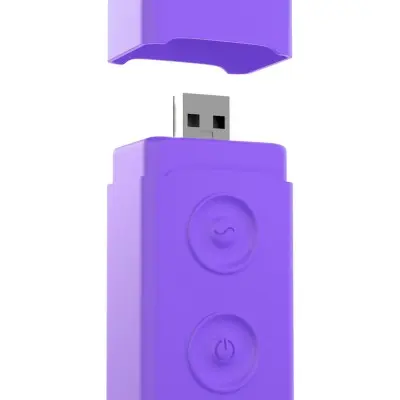 Waterproof Remote Control Bullet - Purple