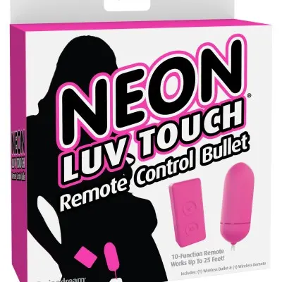 Neon Luv Touch Remote Control Bullet - Pink