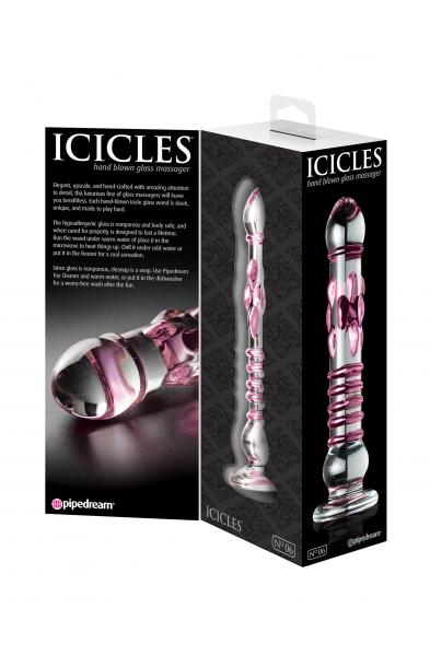 Icicles No. 6 - Clear / Pink