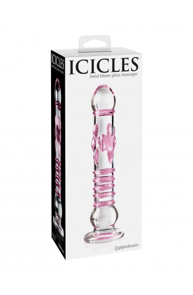 Icicles No. 6 - Clear / Pink