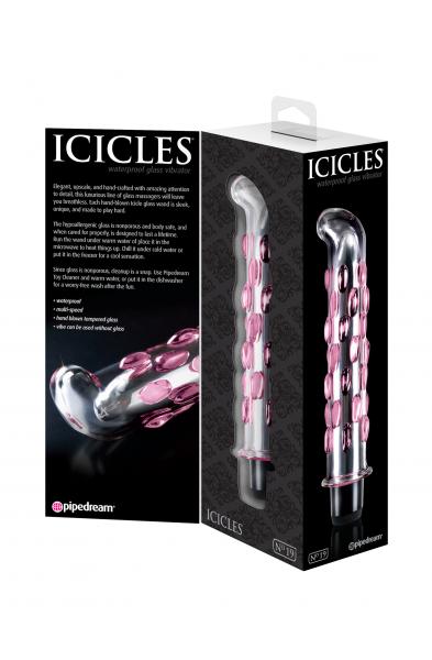 Icicles No. 19 - Clear / Pink