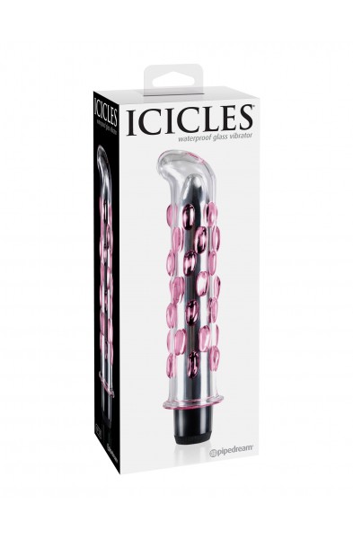 Icicles No. 19 - Clear / Pink