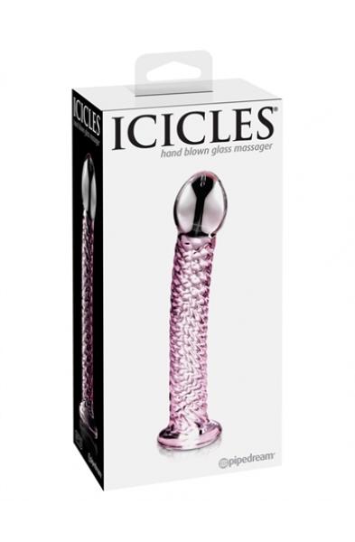 Icicles No. 53 - Clear / Pink