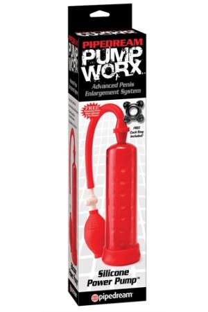 Pump Worx Silicone Powwr Pump - Red