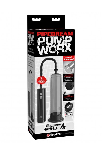 Pump Worx Beginners Rechargeable Auto Vac Kit -  Smoke / Black