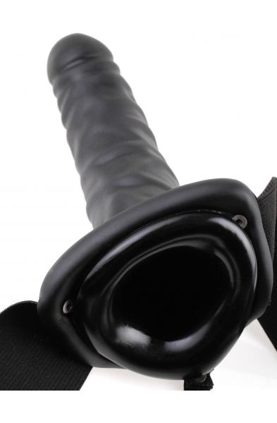 Fetish Fantasy Series 8 Inch Hollow Strap-on -  Black