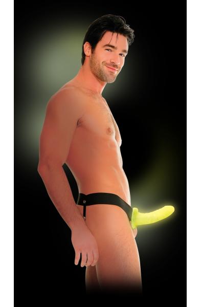 Fetish Fantasy Series for Him or Her Hollow Strap-on - Glow in the Dark