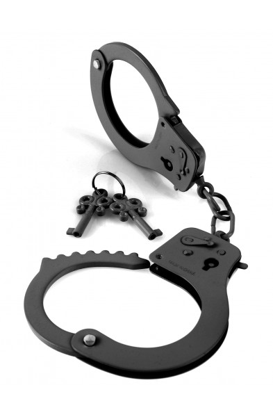 Fetish Fantasy Series Designer Metal  Handcuffs - Black