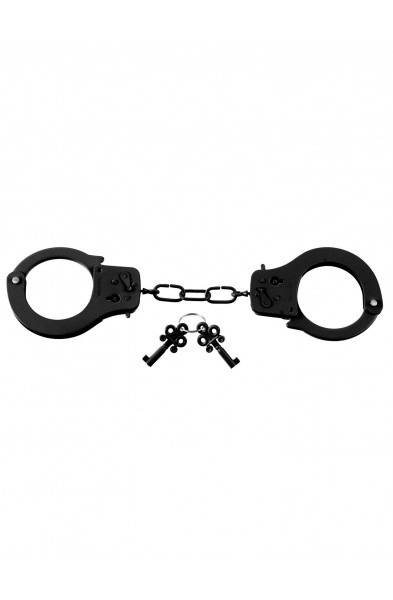 Fetish Fantasy Series Designer Metal  Handcuffs - Black