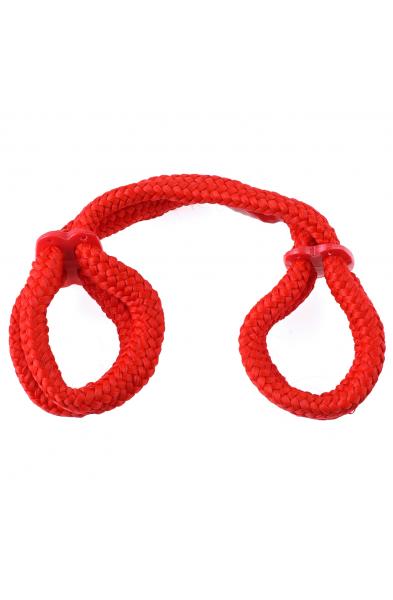 Fetish Fantasy Series Silk Rope Love Cuffs - Red