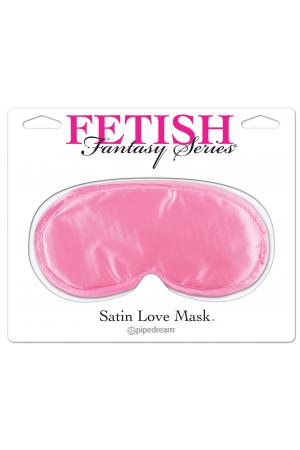 Satin Love Mask - Pink