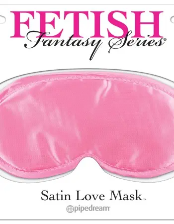 Satin Love Mask - Pink