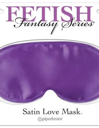 Satin Love Mask - Purple