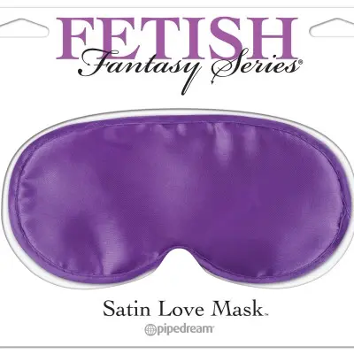 Satin Love Mask - Purple
