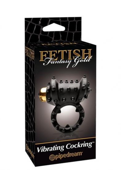 Fetish Fantasy Gold Vibrating Cockring - Black