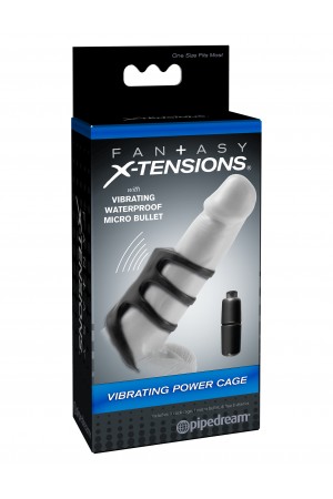 Fantasy X-Tensions Vibrating Power Cage - Black