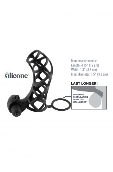 Fantasy X-Tensions Extreme Silicone Power Cage - Black