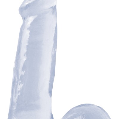 Basix Rubber Works - 6 Inch Dong - Clear