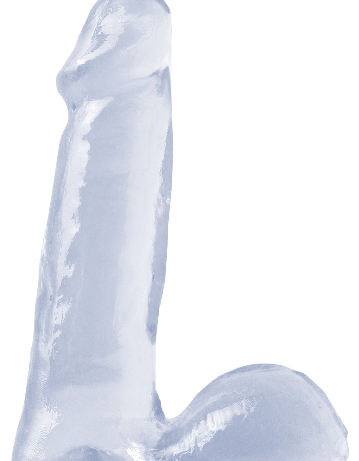 Basix Rubber Works - 6 Inch Dong - Clear