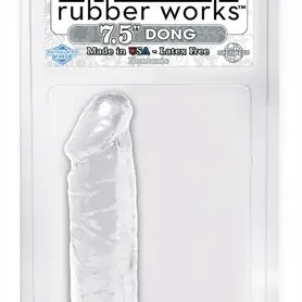 Basix Rubber Works - 7.5 Inch Dong - Clear