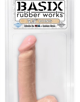 Basix Rubber Works - 7.5 Inch Dong - Flesh
