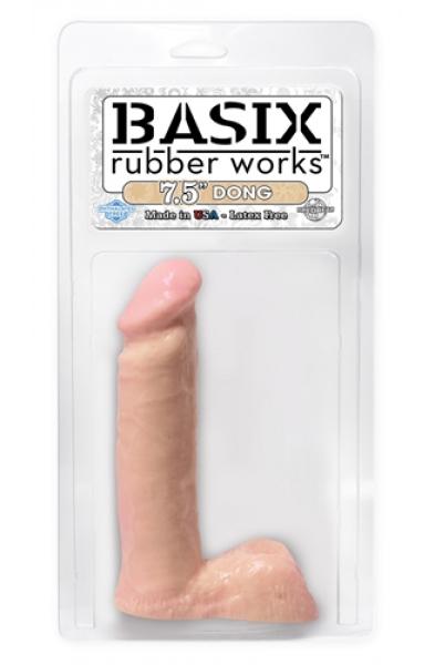 Basix Rubber Works - 7.5 Inch Dong - Flesh