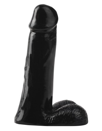 Basix Rubber Works - 8 Inch Dong - Black