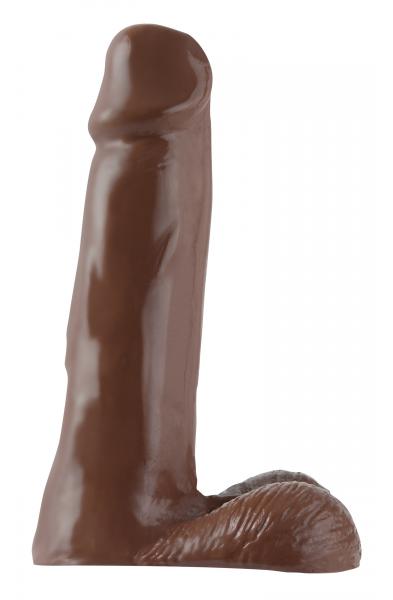 Basix Rubber Works - 8 Inch Dong - Brown