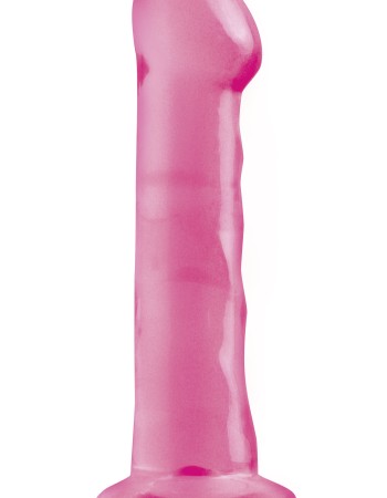 Basix Rubber Works - 6.5 Inch Dong With Suction Cup - Pink