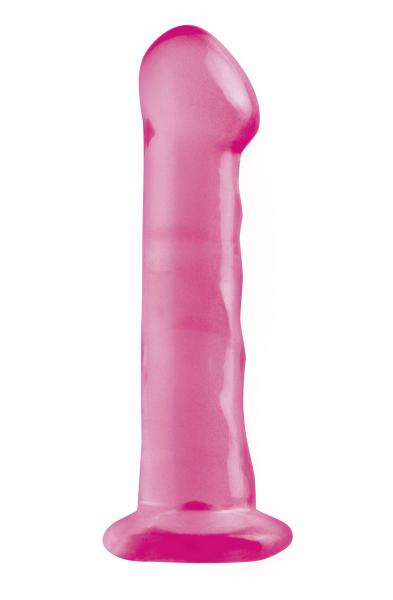 Basix Rubber Works - 6.5 Inch Dong With Suction Cup - Pink