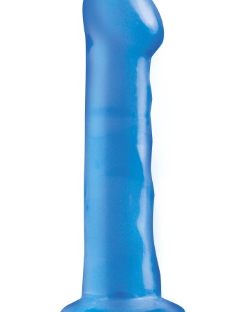 Basix Rubber Works - 6.5 Inch Dong With Suction Cup - Blue