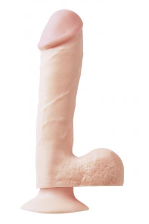 Basix Rubber Works - 7.5 Inch Dong With Suction Cup - Flesh