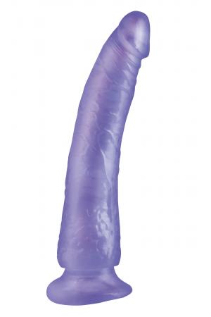 Basix Rubber Works - Slim 7 Inch With Suction Cup - Purple