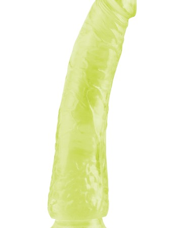 Basix Rubber Works - Slim 7 Inch With Suction Cup - Glow0in-the-Dark