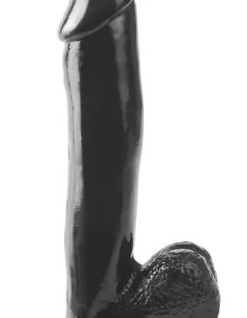 Basix Rubber Works 12 Inch Dong With Suction Cup - Black